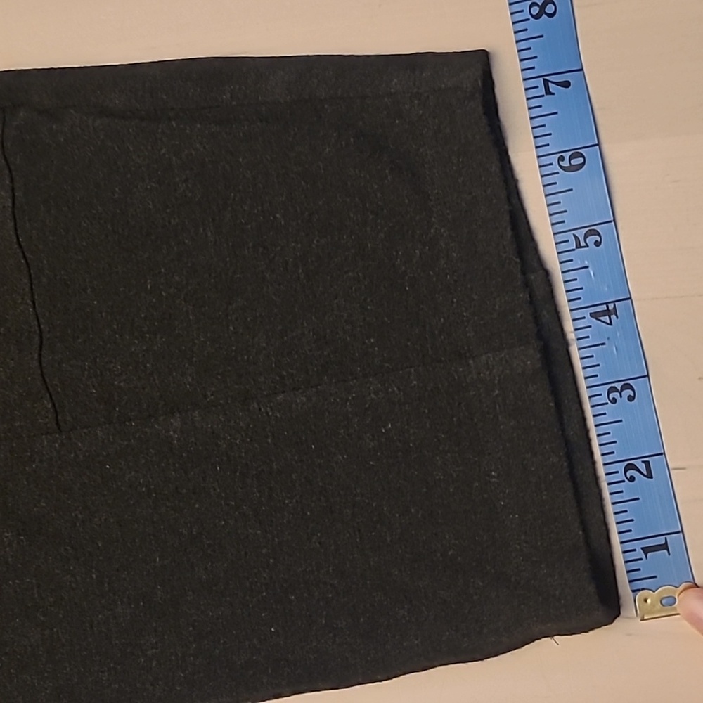 LIKE NEW Eileen Fisher Charcoal Grey Pull on Pants with Elastic Waist - Picture 4 of 11
